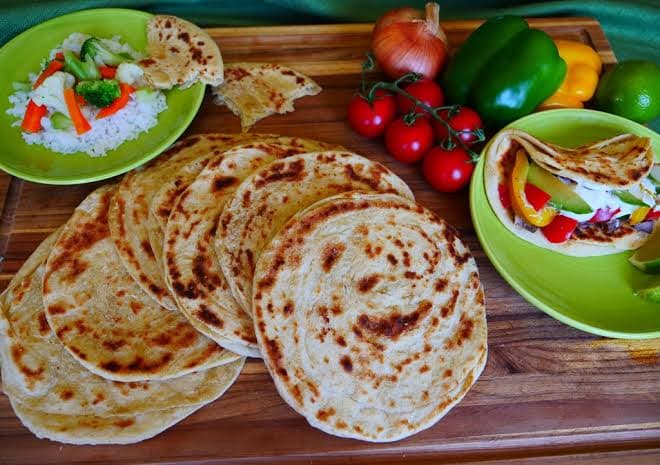 Soft layered chapati  recipe