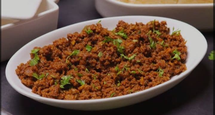 Hydrabadi Dry Mutton Kheema recipe