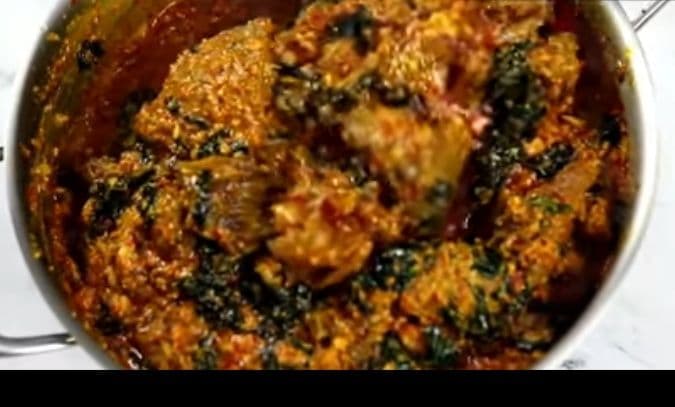 Egusi and Vegetable Soup  recipe