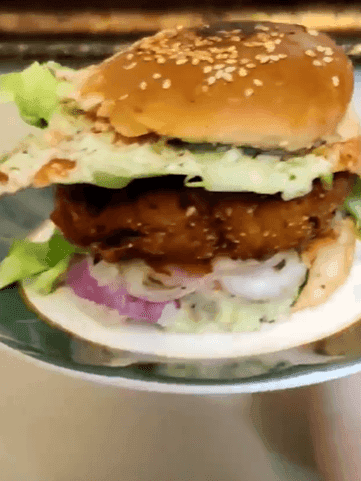 Homemade Aloo Tikki Burger recipe