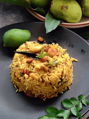 Chatpatta Mango Rice recipe