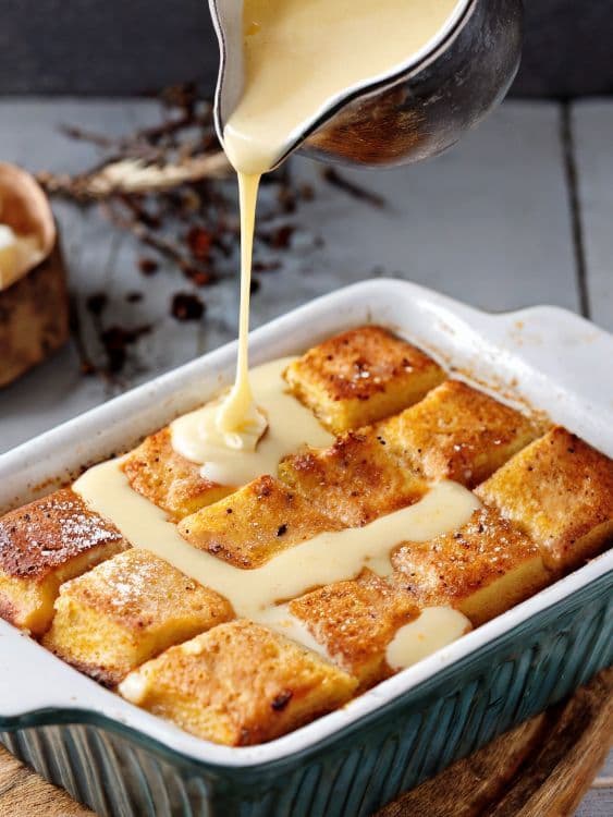 Bread Pudding with Vanilla Sauce recipe