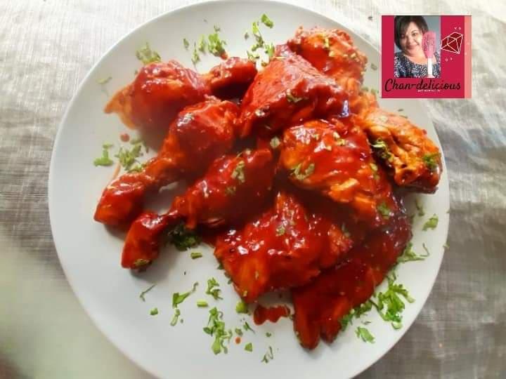 Glossy Grapetizer Chicken and Ribs recipe