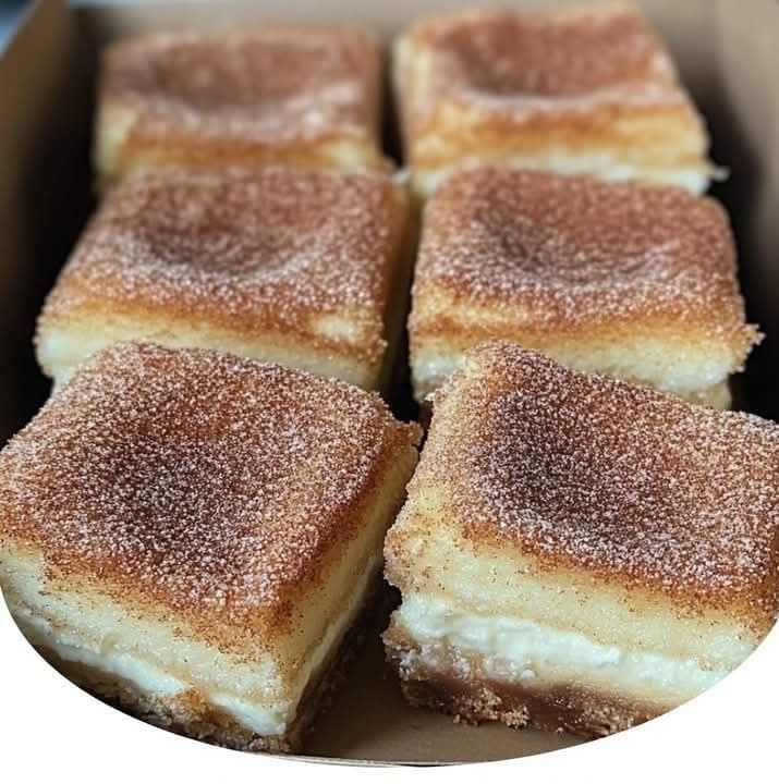 Cinnamon Churro Cheesecake Bars recipe