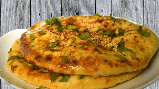 Stuffed Chicken Naan with Cheese and Jalapeños recipe