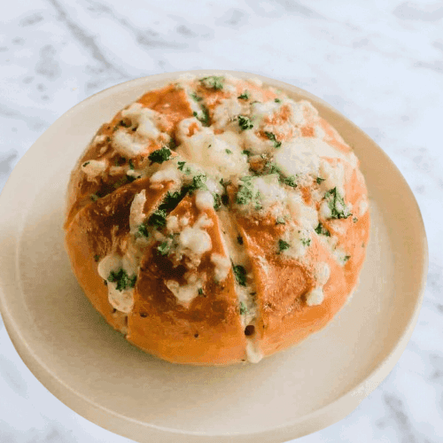 Korean Cream Cheese Buns with a Spicy Garlic Twist recipe