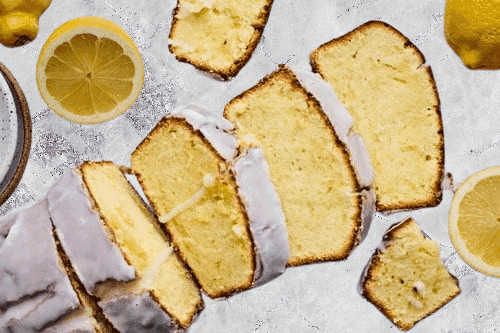 Lemon Coconut Pound Cake with Mango Glaze recipe