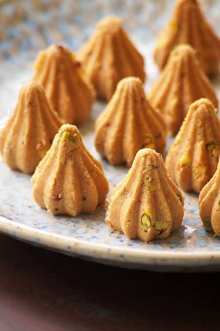 Besan (Gram Flour) and Coconut Modak recipe