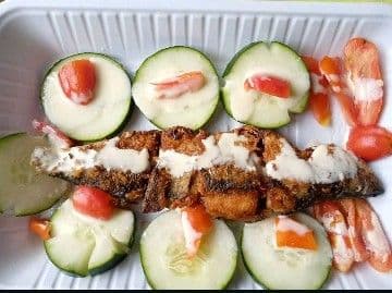 Mayonnaise grilled fish without an oven recipe