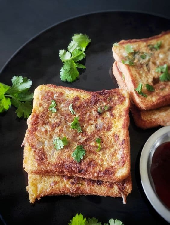 Masala Bread Toast recipe