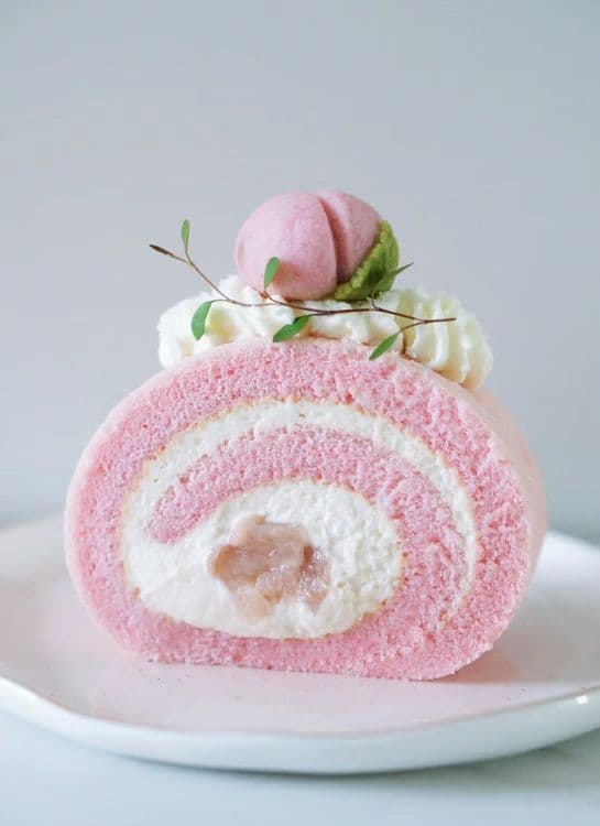 Peach Coconut Cake Roll recipe