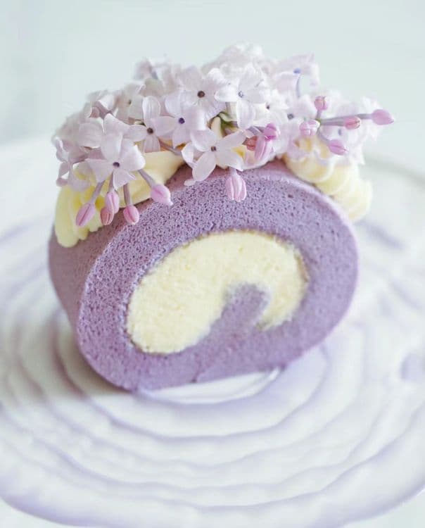 Very Harbin Lilac Blossoms Fantasy Lilac Cake Roll recipe