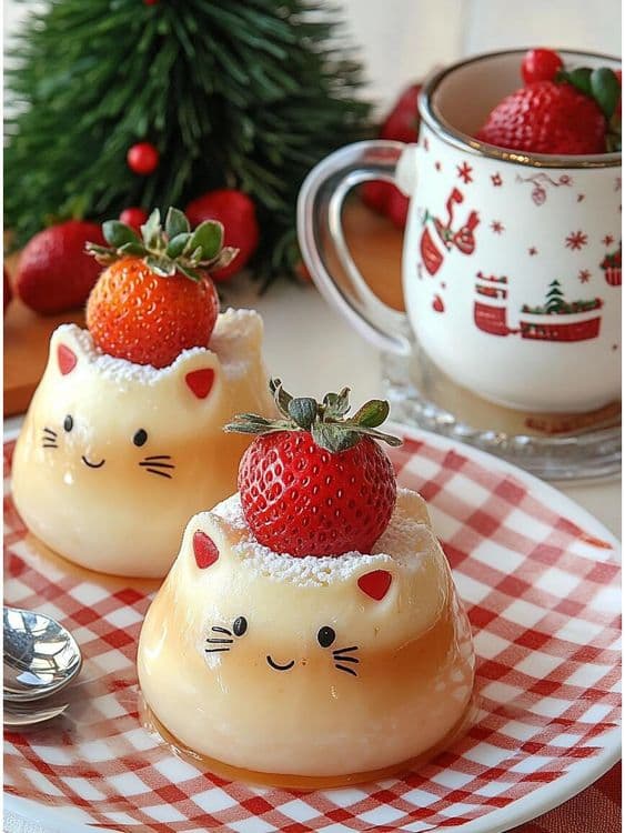 Heart-Warming Kitten Pudding recipe