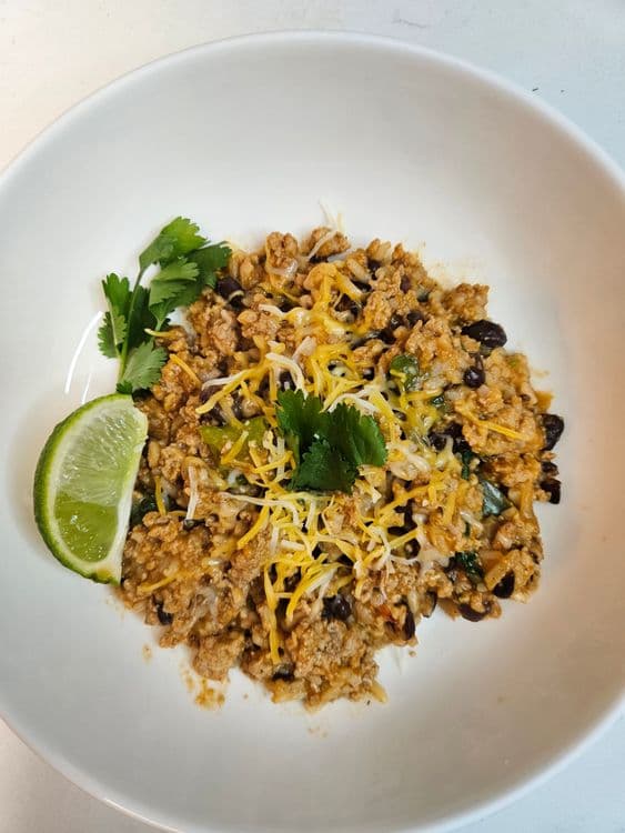 One Pot Easy Turkey Taco Rice recipe