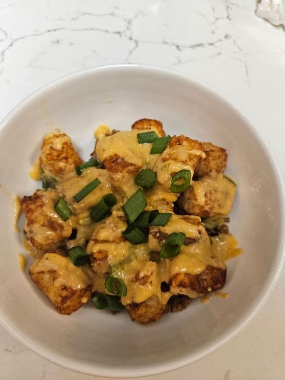 Cheesy Chili Tater Tot Bowl recipe