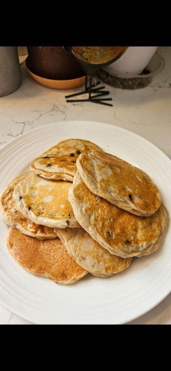 Banana Choclate Chip Sourdough Discard Pancakes recipe