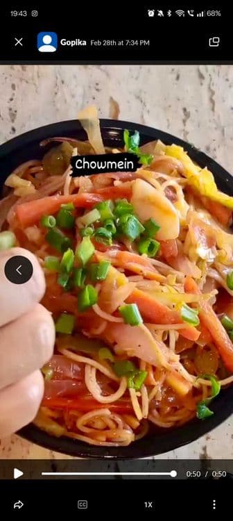 Desi Style Chowmein recipe