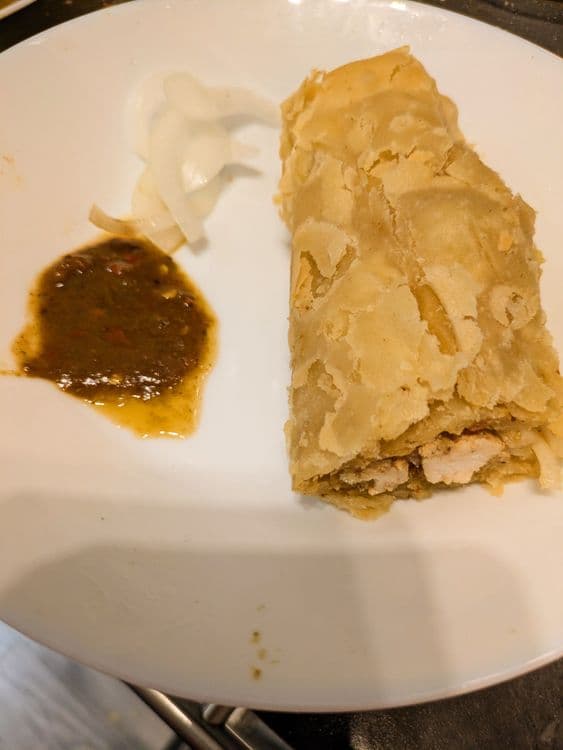 Chicken Chutney Roll recipe