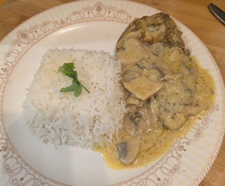 Chicken Steak with Mushroom Sauce recipe