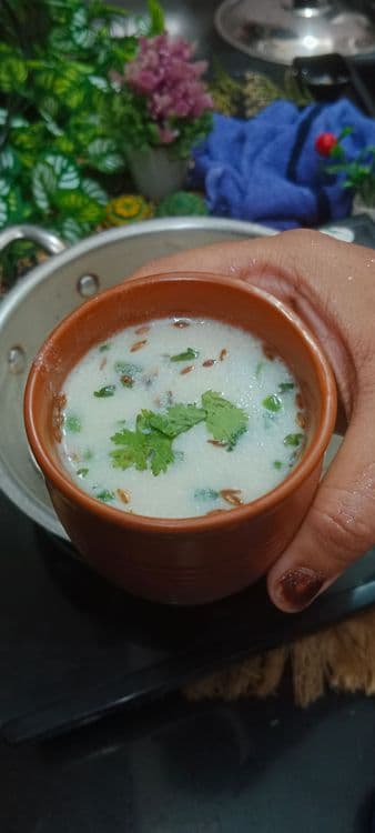 Rajgira Ambil Recipe (Amaranth Buttermilk) recipe