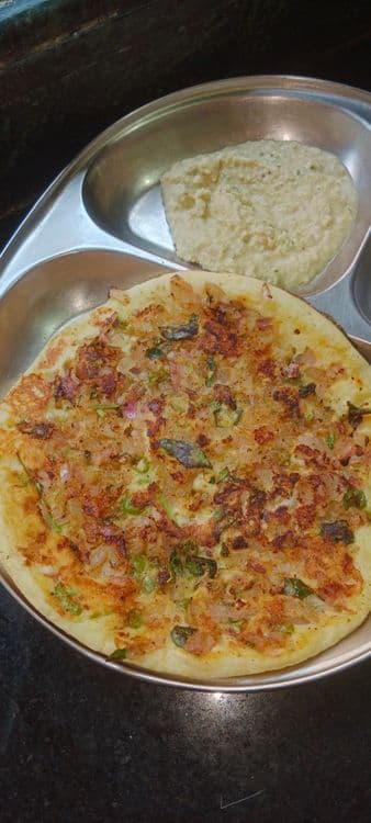 Moong dal Onion Uttapam  recipe