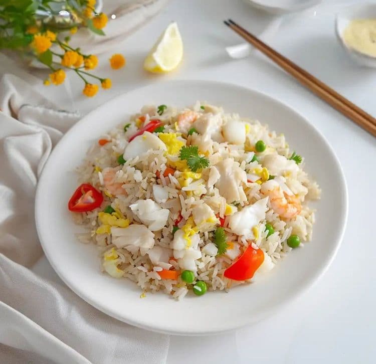 Fish Fried Rice recipe