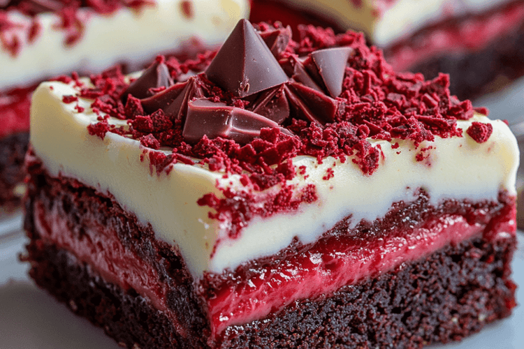 Red Velvet Cream Cheese Brownies recipe