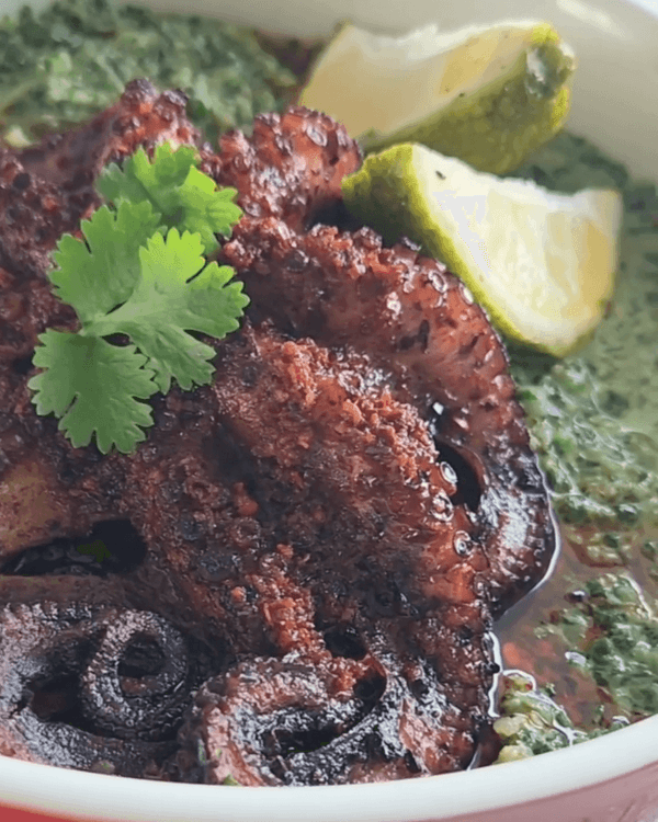 Seared Octopus with Mojo Sauce recipe