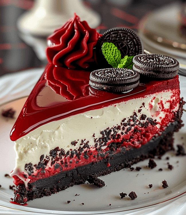 Red Velvet Oreo Cheesecake recipe