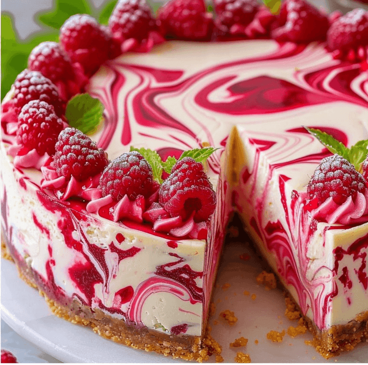 Raspberry Swirl Cheesecake recipe