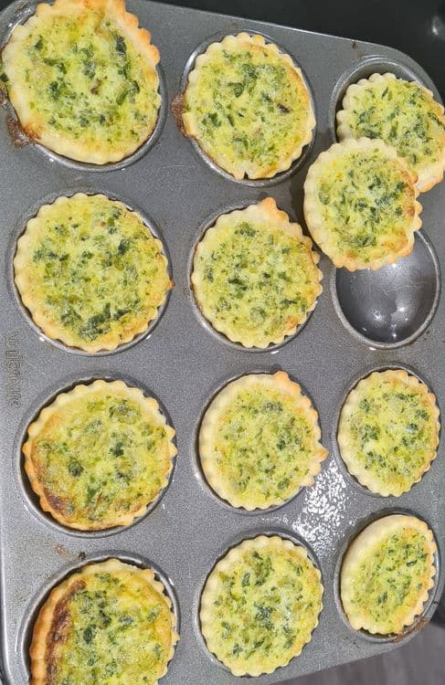 Mini Spinach Quiches recipe