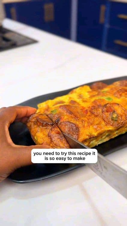 Baked Plantain Frittata with a Twist recipe