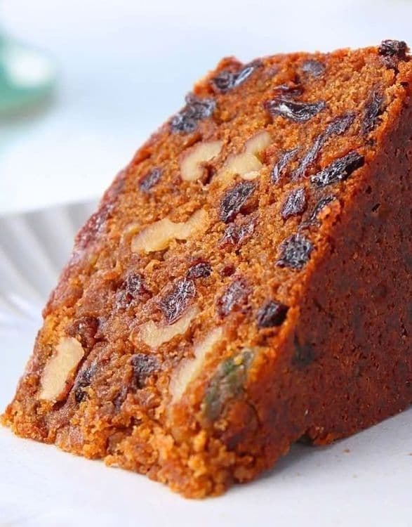 Eggless Fruit Cake recipe