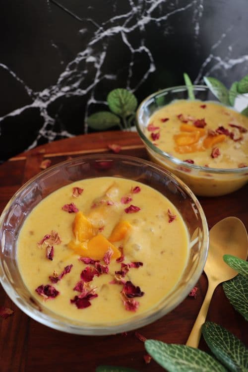 Mango Sago Pudding (sugar-free) recipe