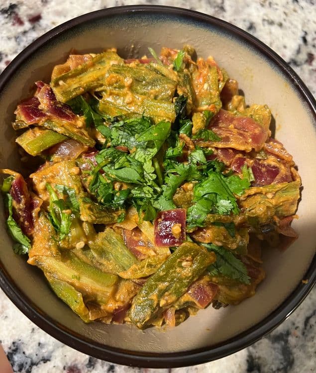 Dahi Bhindi (Okra) Masala  recipe