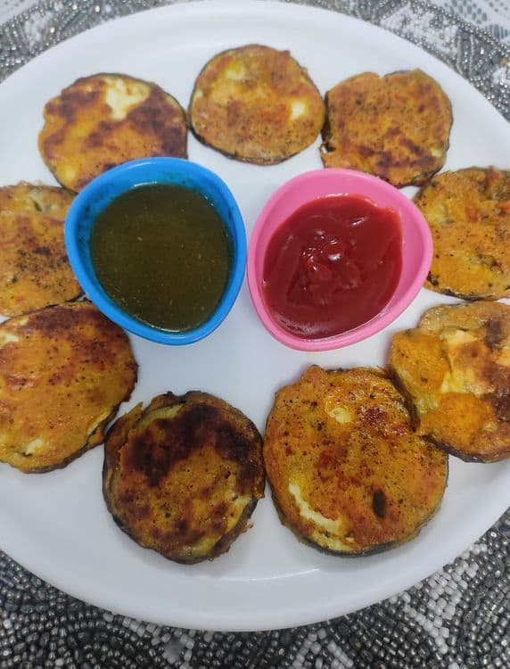 Baingan (Eggplant) Bhaja  recipe