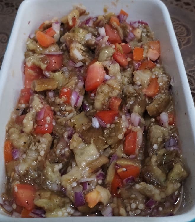 Ensaladang Talong or Eggplant Salad recipe