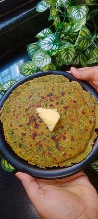 Dill wala Paratha - Shepu Paratha recipe