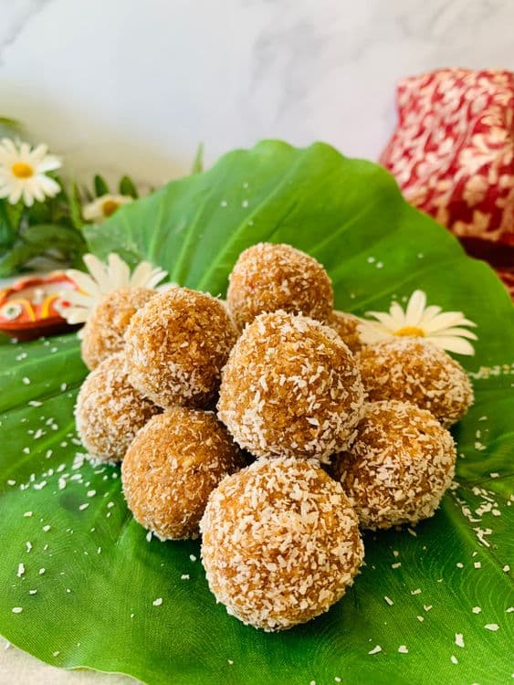 Coconut Jaggery Bites  recipe