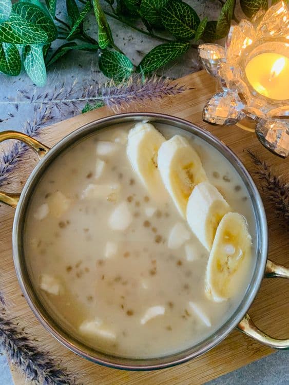 Banana in Sago Cream  recipe