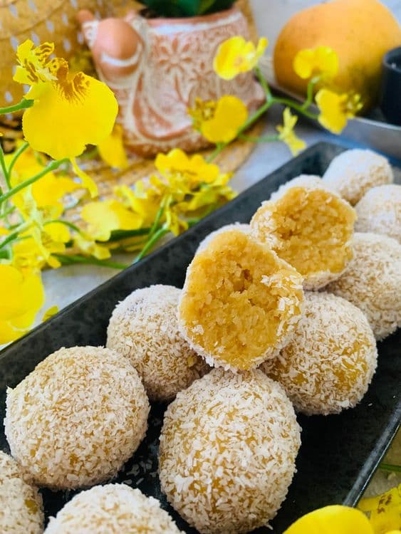 Mango Coconut Ladoo recipe