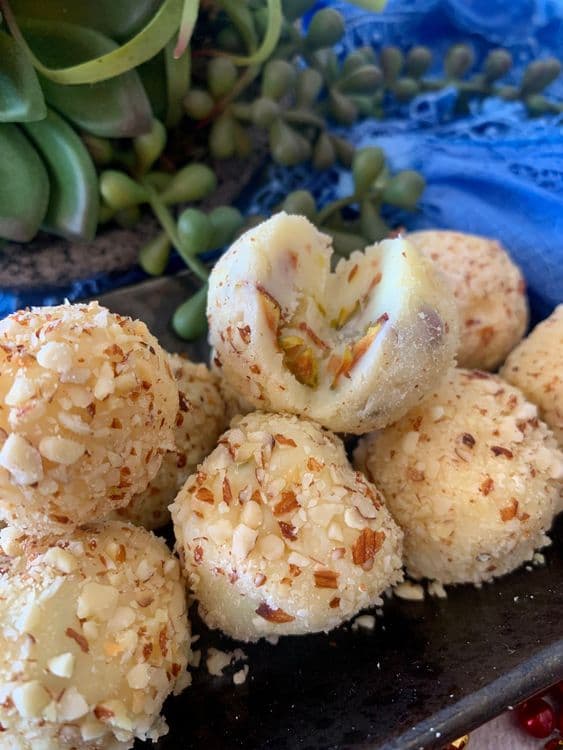 Chocolate Pistachio Balls  recipe