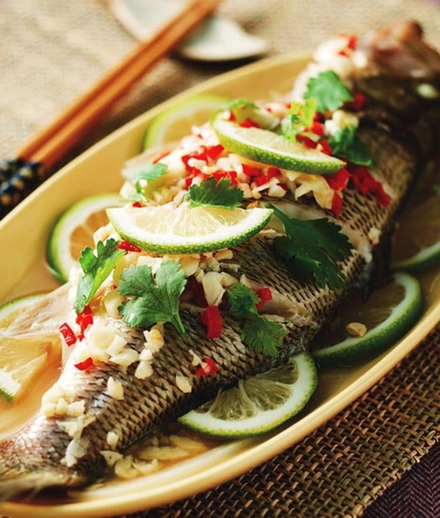 Steamed California Sea Bass recipe