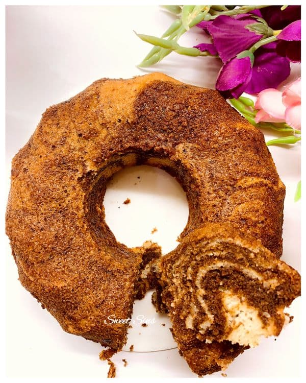 CHOCOLATE COFFEE MARBLE CAKE recipe