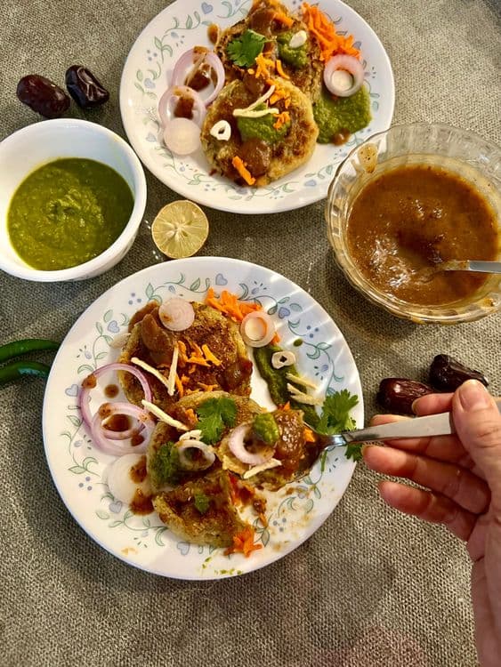 Channa Dal Stuffed Potato Tikki recipe