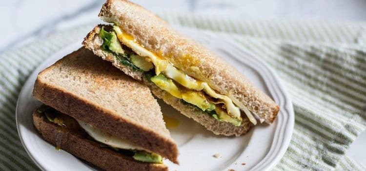 Avocado, Spinach, and Egg Sandwiches with Aged Cheddar recipe