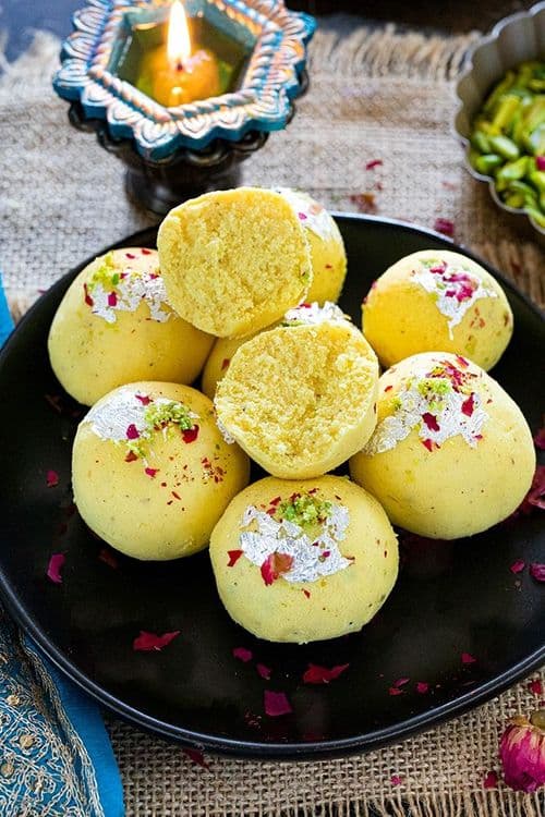 Rasmalai Laddu Fusion recipe