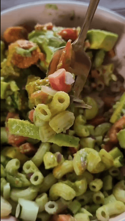 Pasta Salad Bowl with Cilantro-Lime Dressing recipe