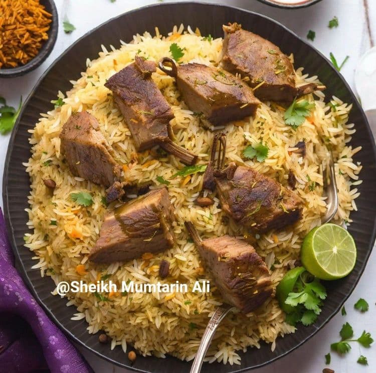 Mutton Yakhni Pulao recipe