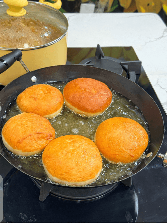 White Line Nigerian Doughnut (Pillow Doughnut) recipe